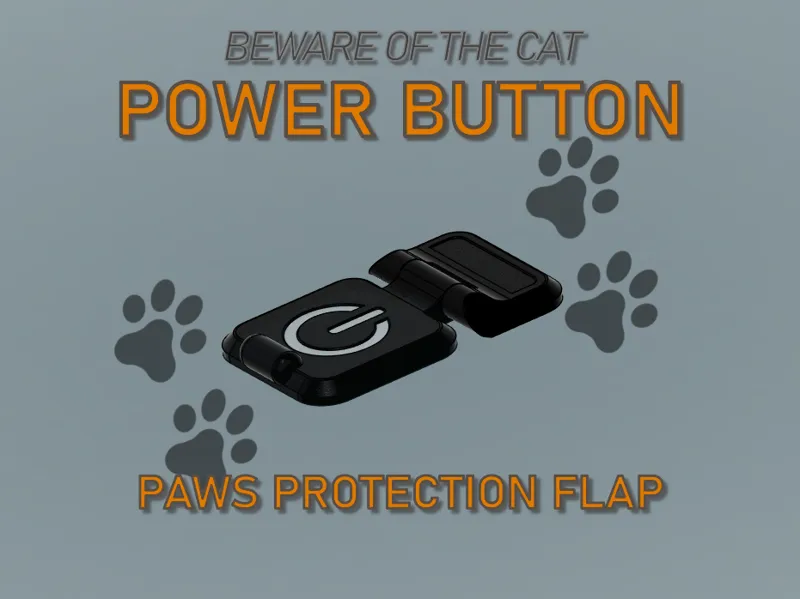 PC POWER BUTTON PAWS PROTECTION FLAP