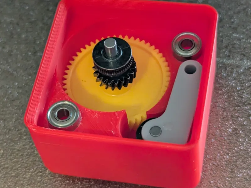 Gridfinity box for extruder gear  w/bearings
