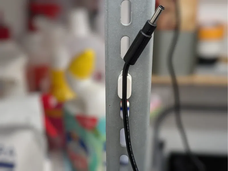 The Practical Cable Clip for Heavy-Duty Shelves