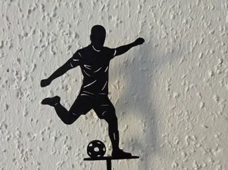 Football / soccer player cake topper