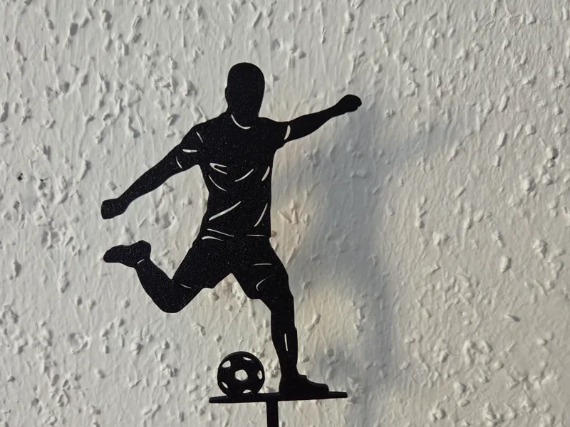 Football / soccer player cake topper