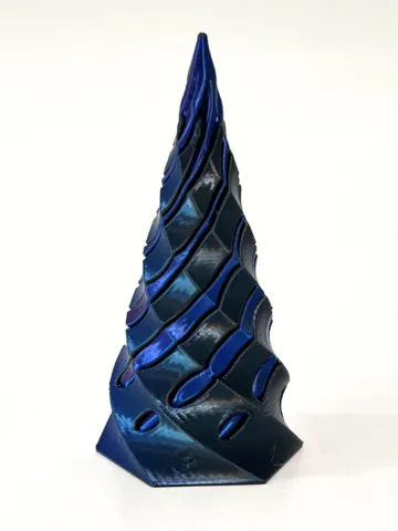 Objeto manipulable: Twisted Spiral Fidget Cone — vista de referencia 2