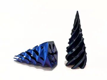 Objeto manipulable: Twisted Spiral Fidget Cone — vista de referencia 3