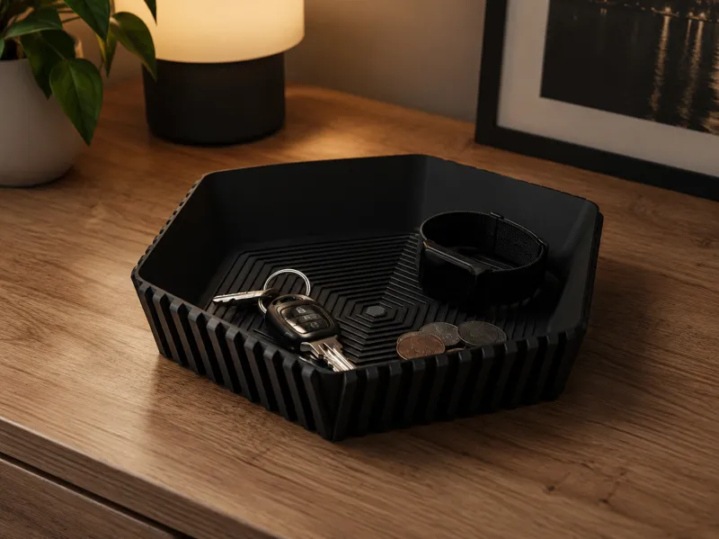 hexagonal tray