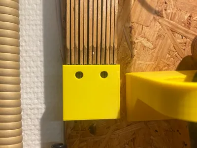 Folding ruler wall mount
