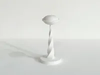 UFO blasting off into space