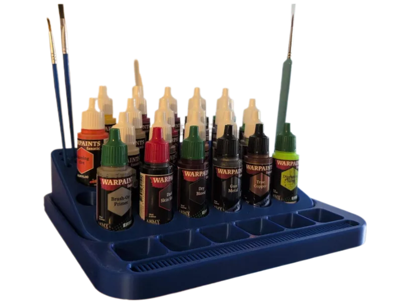 Paint tray for 22 Army Painter, Vallejo, GSW