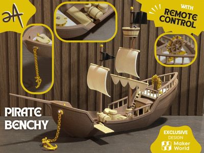 Pirate Benchy - Remote Control