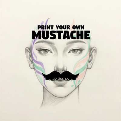 Print Your Own Moustache – 8 Clip-On Styles