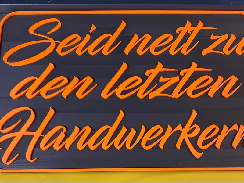 Handwerker Schild