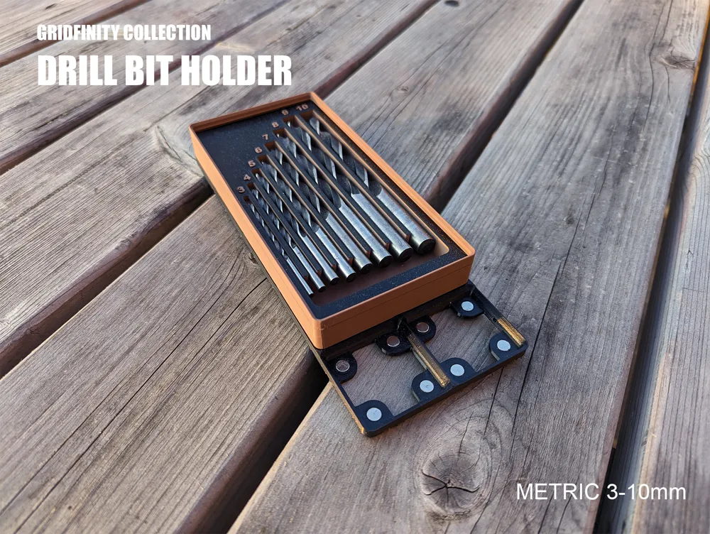 Gridfinity Drill Bit Holder 310mm by InaniaEtVana MakerWorld