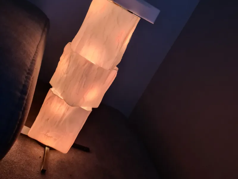 Natural Wood Twisting Lamp