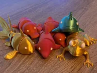 6 animaux flexi articulés sur le thème de l'eau — photo 2