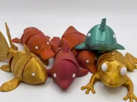 6 animaux flexi articulés sur le thème de l'eau — photo 1
