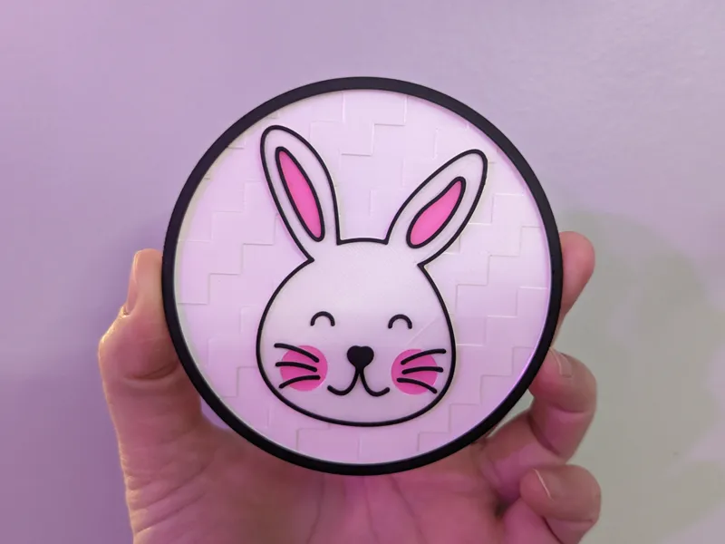 Cute Easter Bunny Coaster 