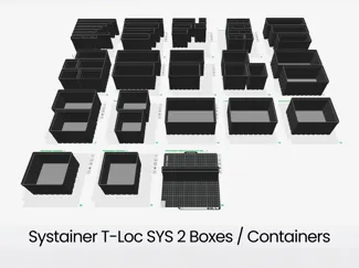 Boxes/Containers for Systainer T-Loc System 2