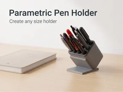 Parametric Pen Holder - Customizer included!