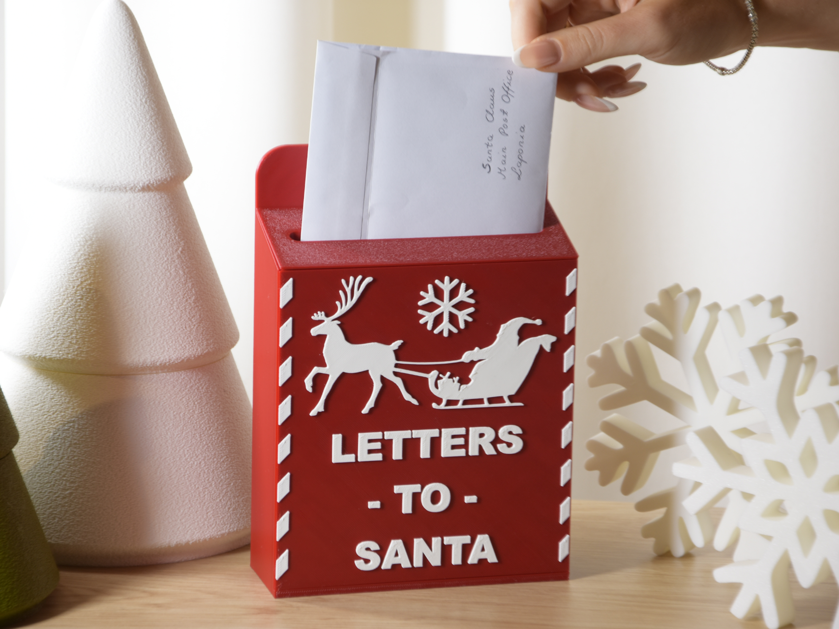 Letters to Santa Mailbox – Christmas Decor - 1
