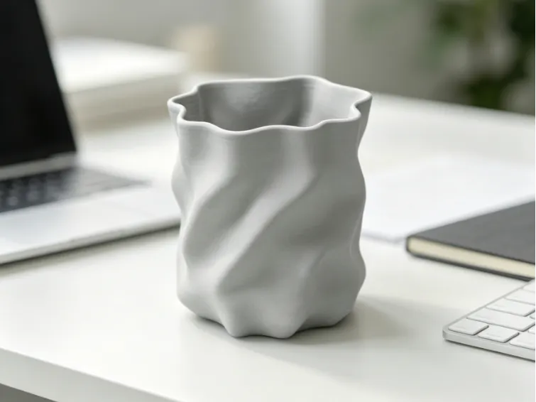 Irregular texture pen holder