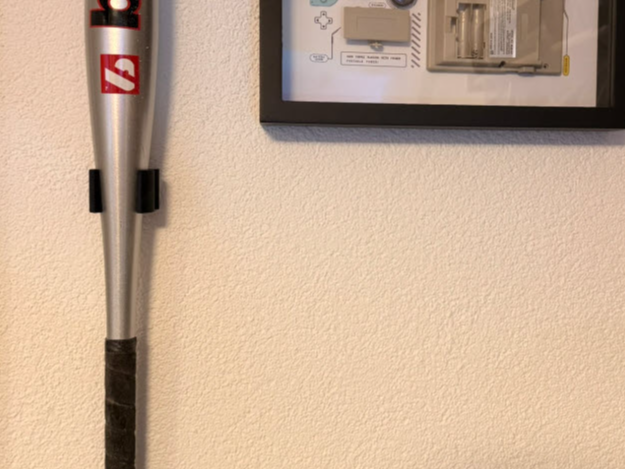 Baseballschläger Halter– vertikal + horizontal