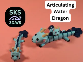 Water Dragon Bobble Head & Flexi fidget 