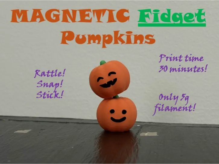 Magnetic Fidget Pumpkin Buddies
