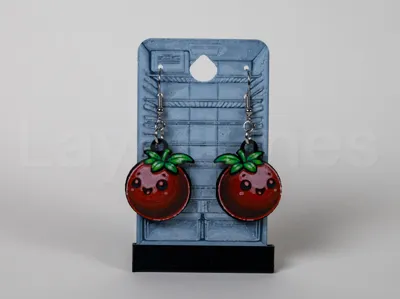 Cherry Tomato Earrings - Happy Food Series