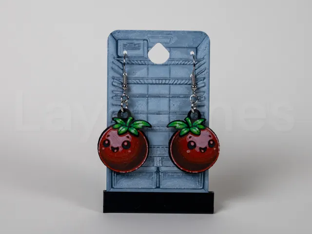 Cherry Tomato Earrings - Happy Food Series