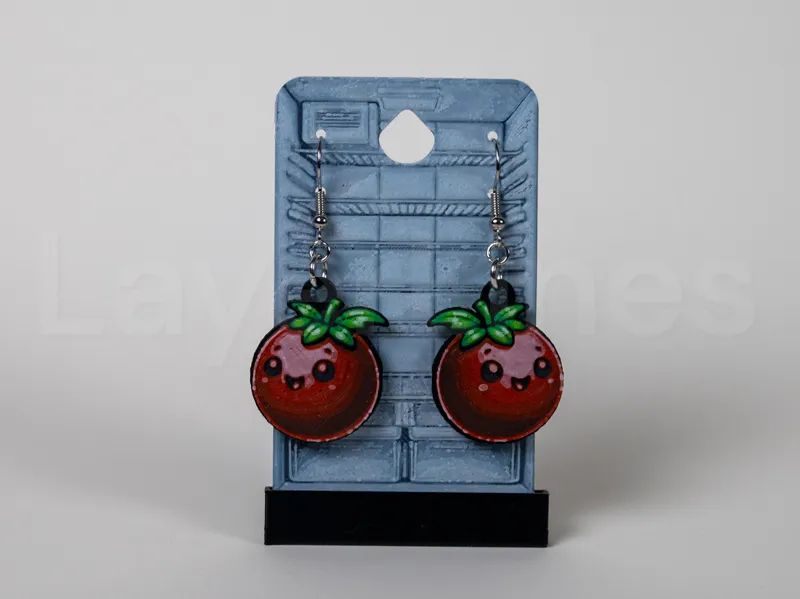 Cherry Tomato Earrings - Happy Food Series