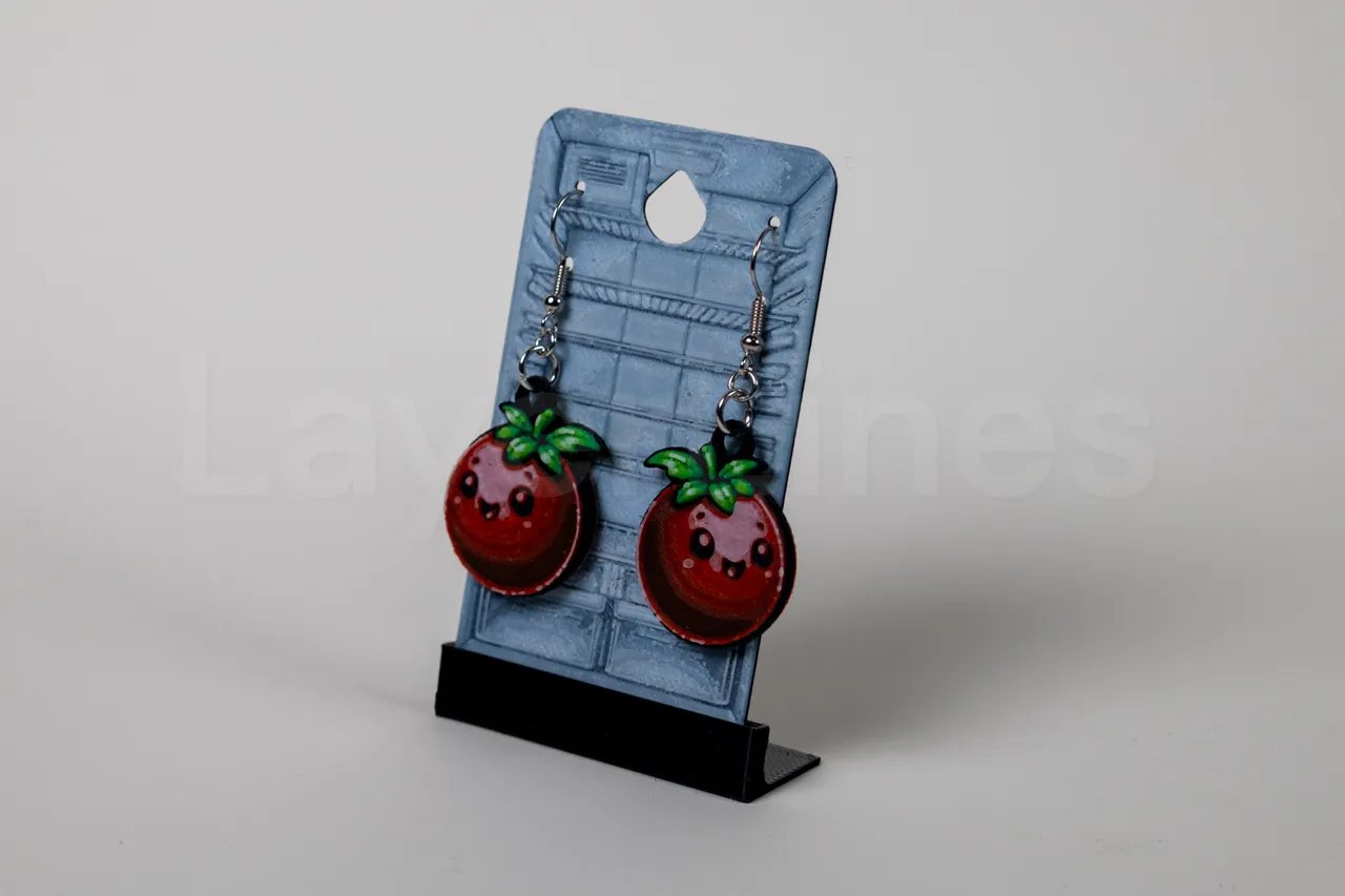 Cherry Tomato Earrings - Happy Food Series view 2