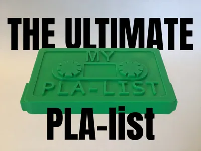 The Ultimate PLA-list – Cassette Desk Ornament