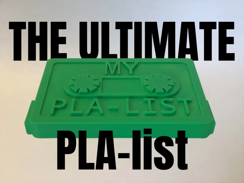 The Ultimate PLA-list – Cassette Desk Ornament