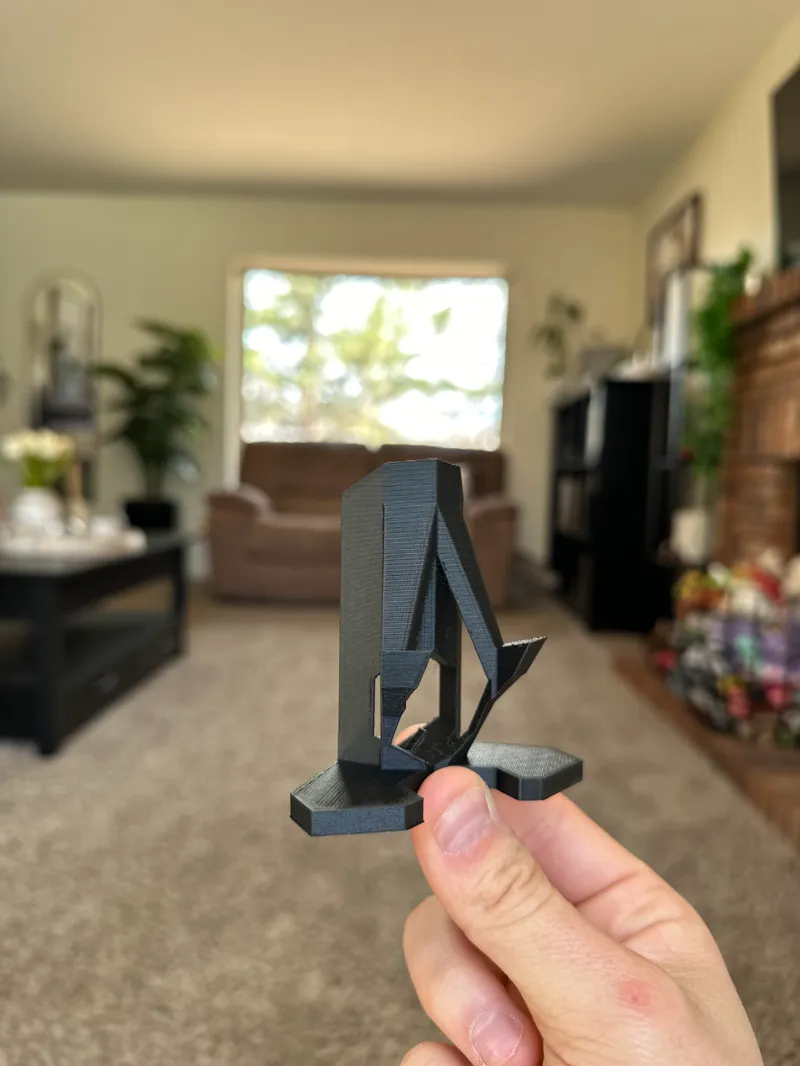 Geometric Phone Stand with Cord Holder