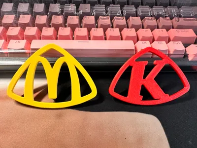 "K-Bach" KFC Creative Magnetic Car Sticker Refrigerator Magnet (Maybach X McDonald's Crossover Meme Entertainment Car Sticker)