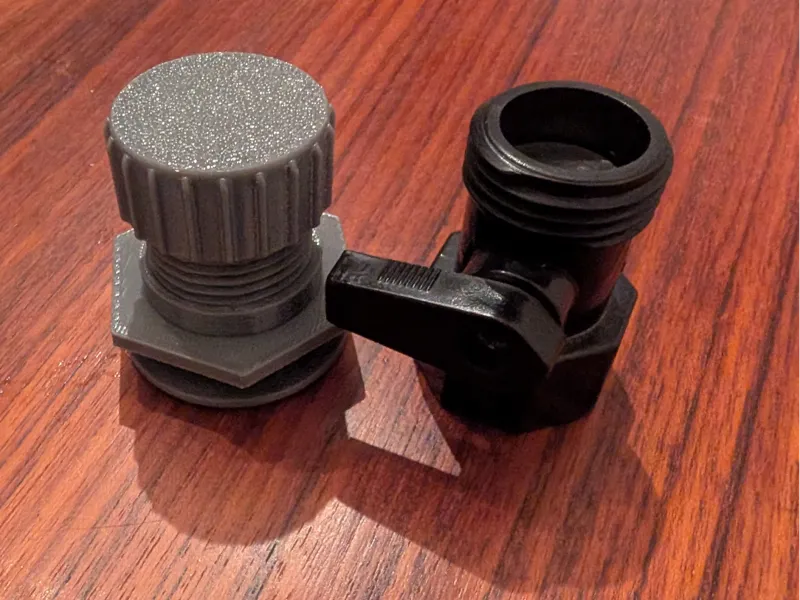 3/4" Garden Hose Bulkhead Fitting w TPU Gasket