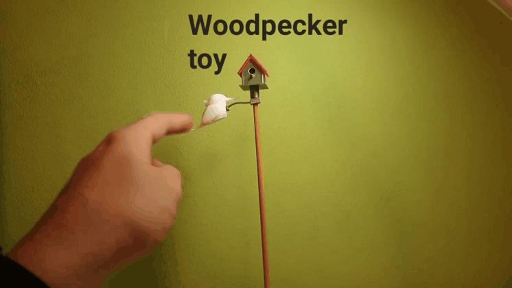 Woodpecker toy