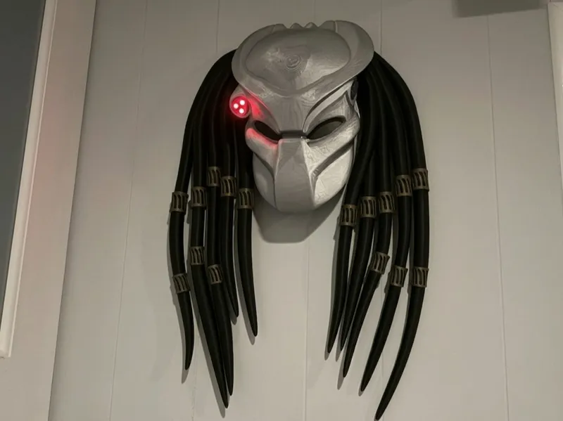 Predator Helmet with Braids 1987 original movie