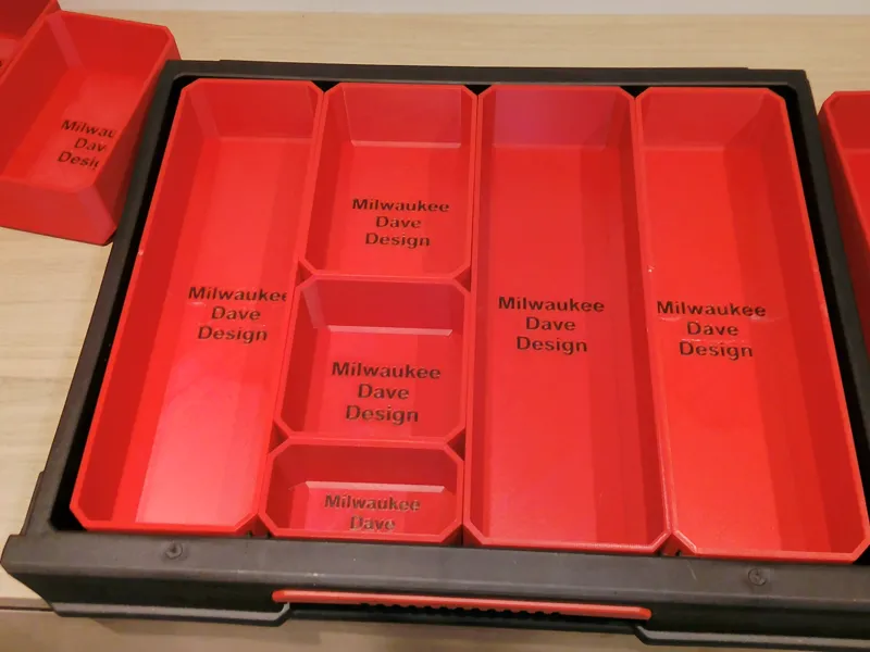 Milwaukee Packout 4 Drawer organisers Outer Full