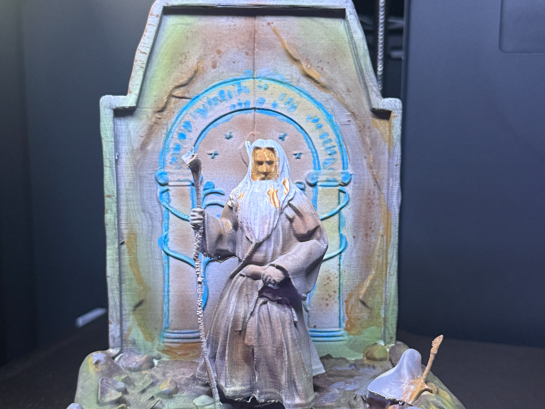 Herr der Ringe Gandalf vorm Westtor von Moria