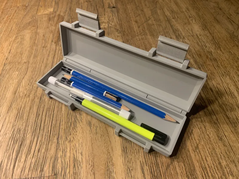 Storage box with clips