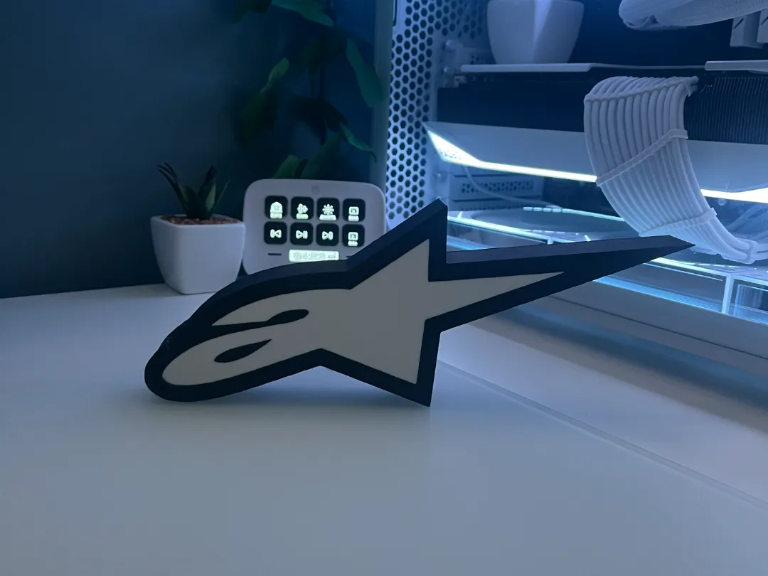 Alpinestars Logo Display - Free 3D Print Model - MakerWorld