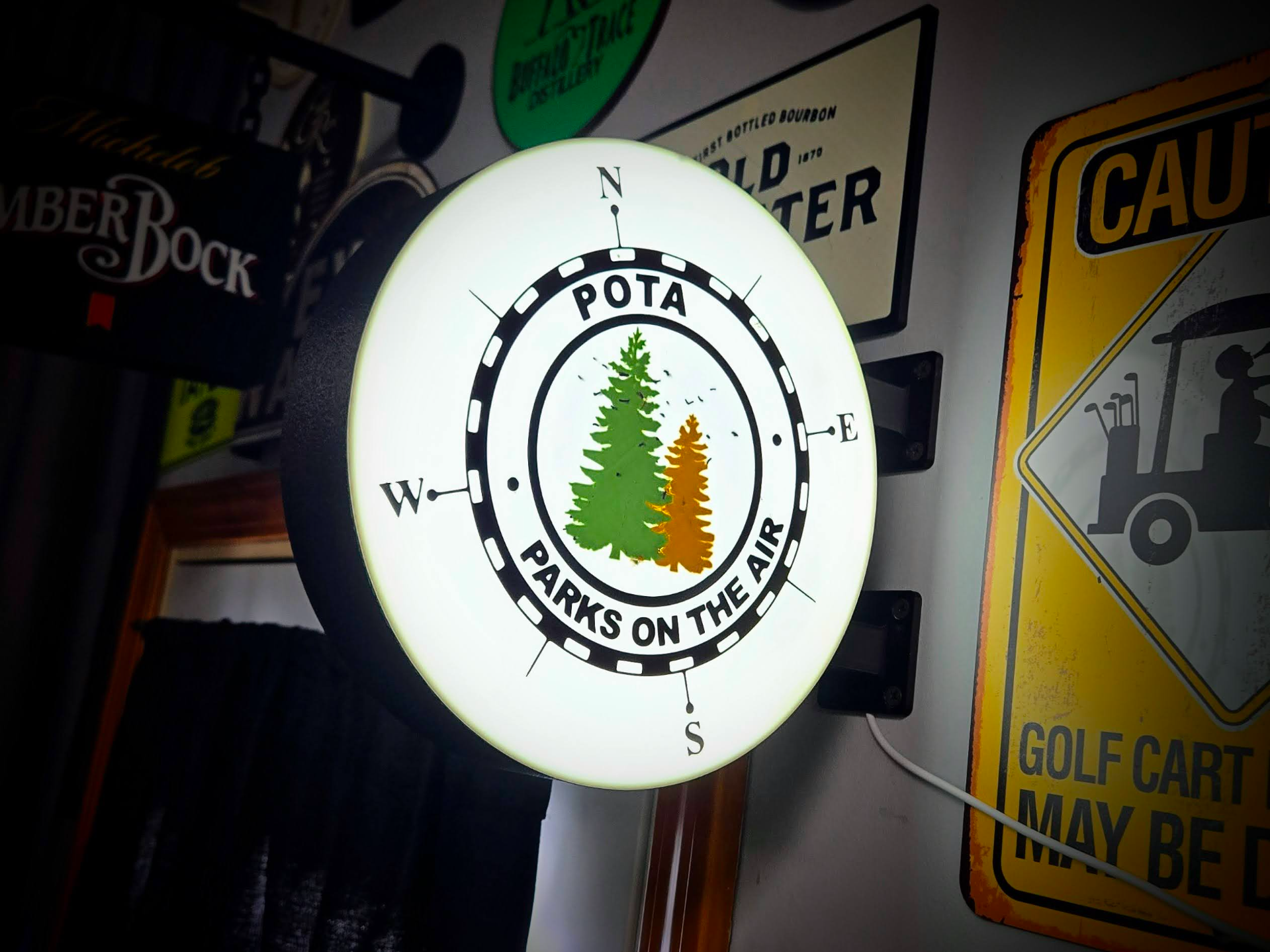 POTA ~ PARKS ON THE AIR ~HAM Radio 2-Sided Sign