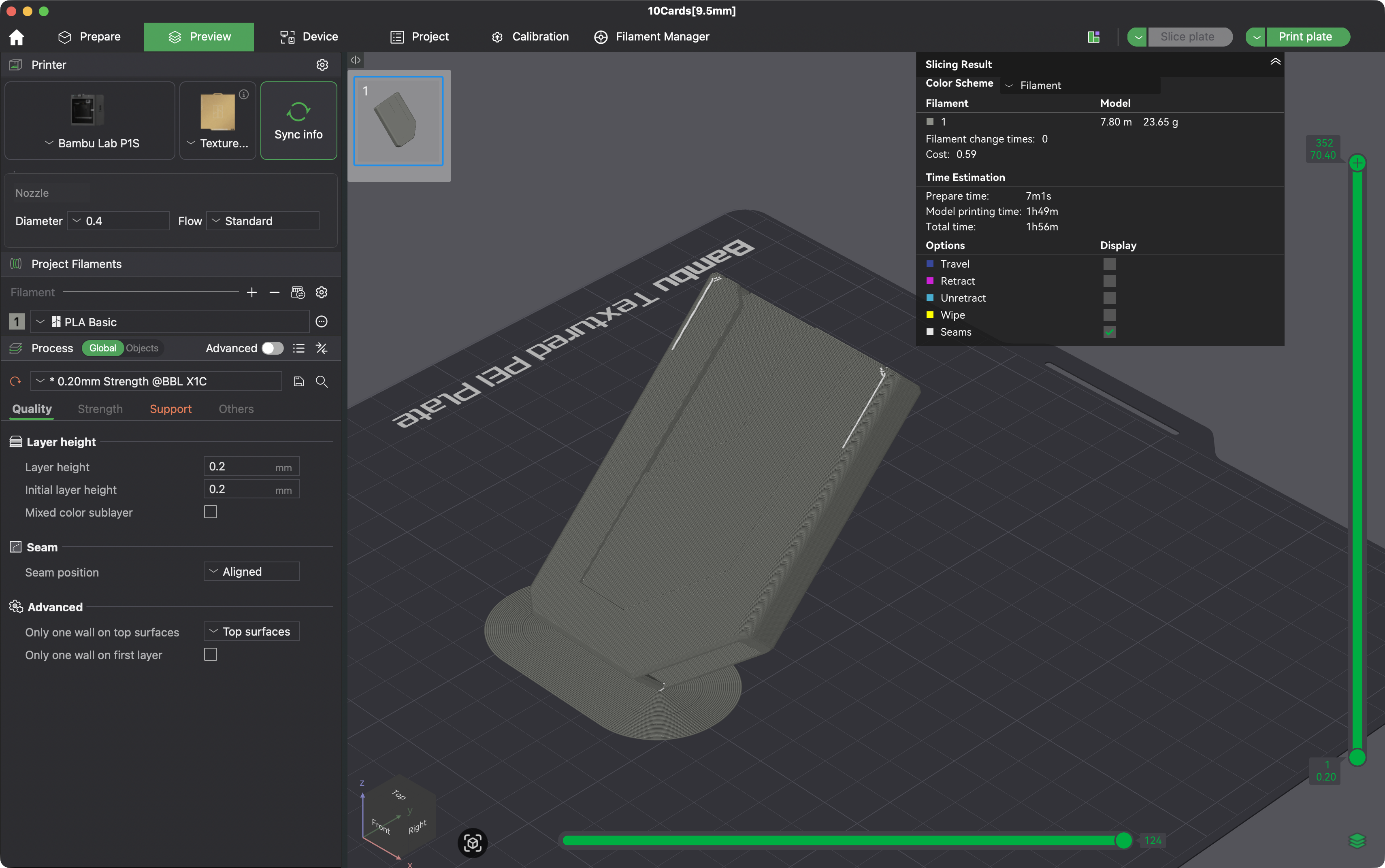 Miniatura 2 do modelo 3D Snap Card Wallet