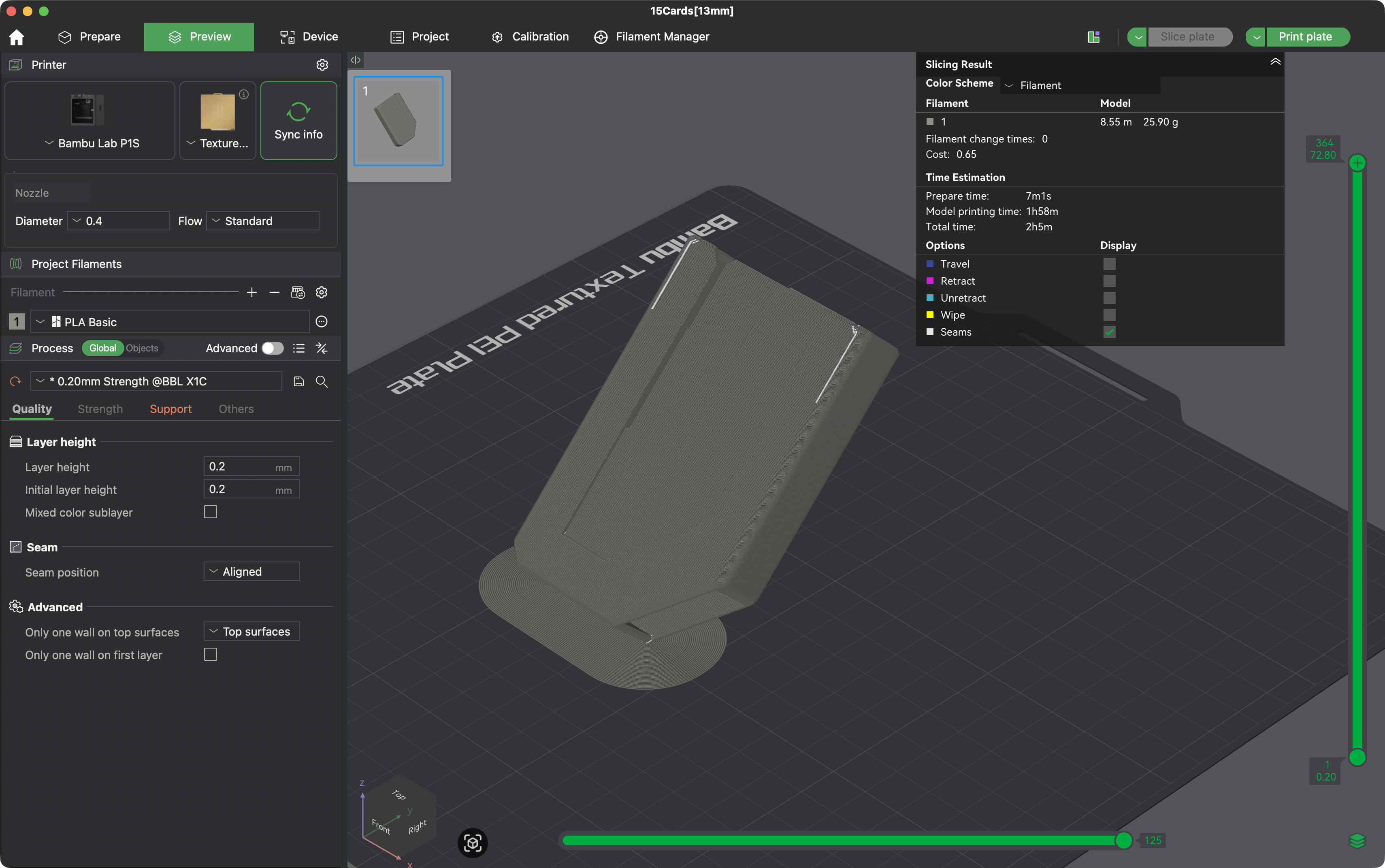 Miniatura 3 do modelo 3D Snap Card Wallet