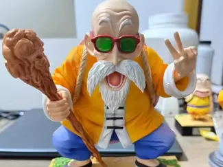 Master Rochi genialny żółw dragon ball z anime gok