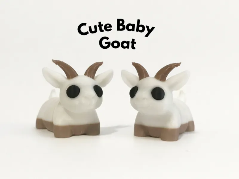 Cute Articulated Baby Goat Mini 