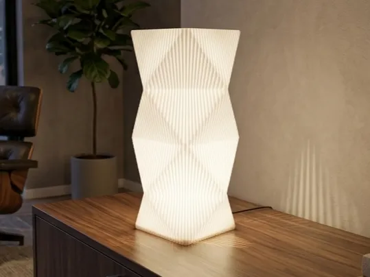 Parametrische TwistGlow 3D Lampe für 60 mm LED