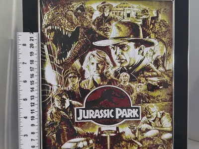 Jurassic Park Hueforge 8"X10"