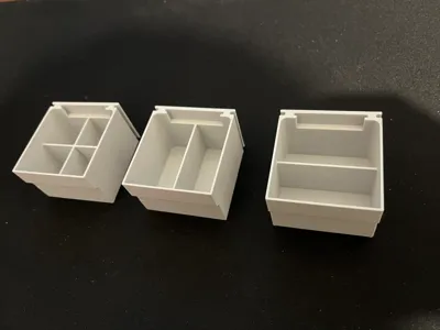 Compartmentalized containers for the MEYUI Box system
