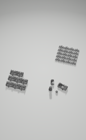Miniatura 2 do modelo 3D Modular conveyor belt